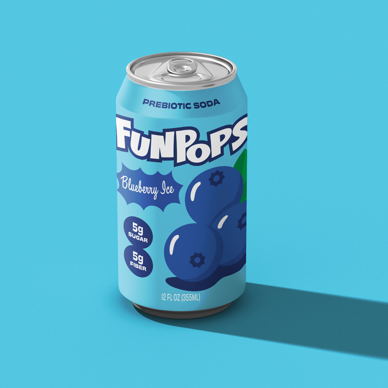 Blueberry Ice Prebiotic Soda